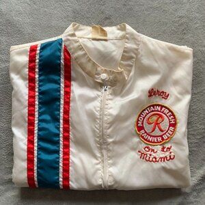 Vintage Rainier Beer Lightweight Cruiser/Racing-Style Jacket. Large.